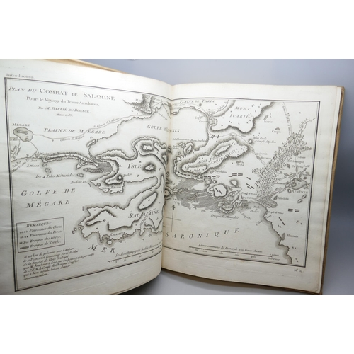 2274 - One volume, Recueil de Cartes Geographiques de L'Ancienne Grece, 1791, 27 engraved plates