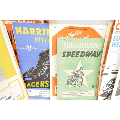 2279 - Sporting ephemera; a box of speedway programmes 1951 onwards, domestic and international (130+)