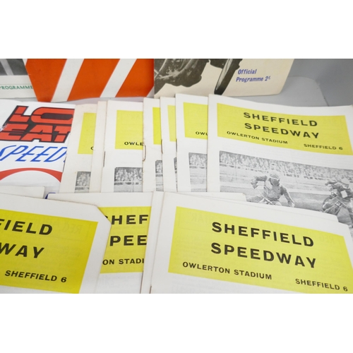 2279 - Sporting ephemera; a box of speedway programmes 1951 onwards, domestic and international (130+)