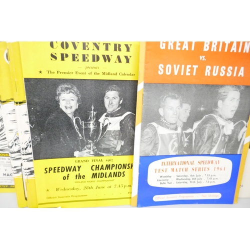 2279 - Sporting ephemera; a box of speedway programmes 1951 onwards, domestic and international (130+)