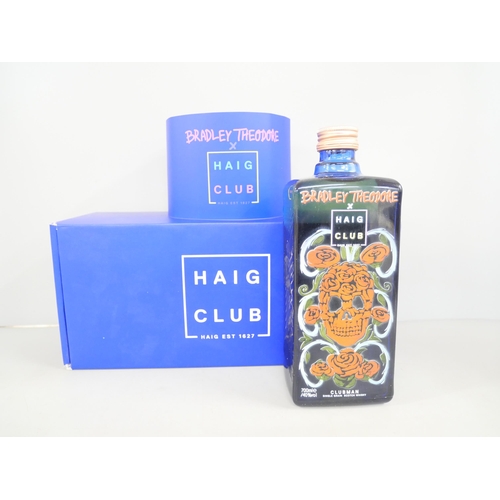 2289 - A Haig Club whisky limited edition bottle with artwork by Bradley Theodore