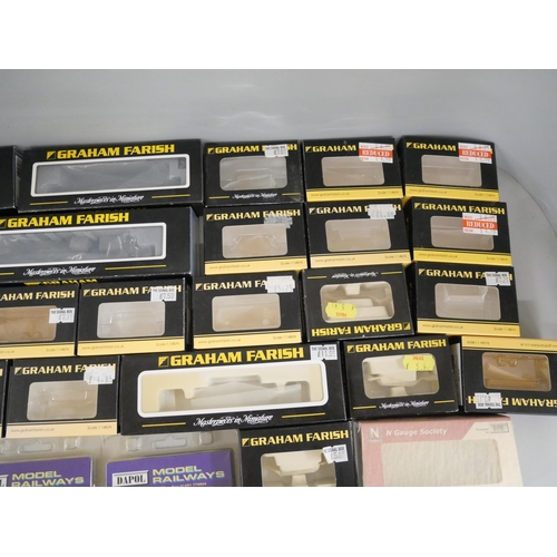 2308 - A collection of twenty empty Graham Farish model rail boxes