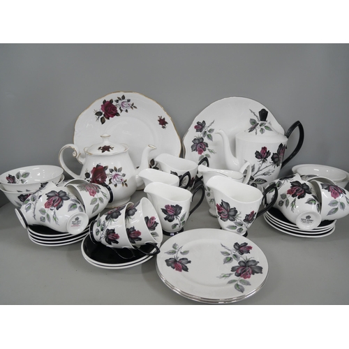 2313 - A Royal Albert ten setting coffee set and a similar pattern Colclough teapot **PLEASE NOTE THIS LOT ... 