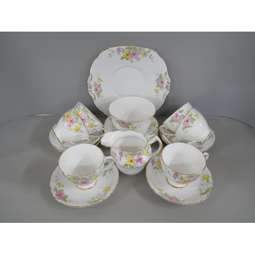 2320 - A Royal Grafton bone china part tea set and a Collingwoods bone china six setting tea set, lacking o... 