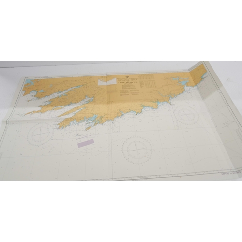 2356 - A collection of sea charts, 1980s and 1990s and ration posters, etc. **PLEASE NOTE THIS LOT IS NOT E... 