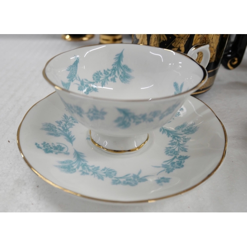 2373 - Four boxes of assorted china, glass and plated ware, including Prinknash, Royalty commemorative gobl... 