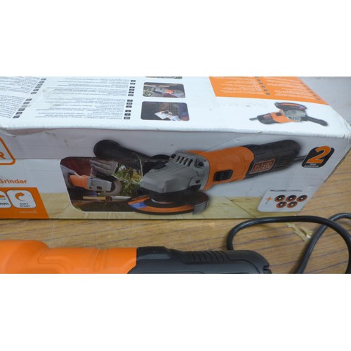 5046 - A Dewalt DWE4206K 240v angle grinder in case and a Black and Decker BEG010 240v angle grinder