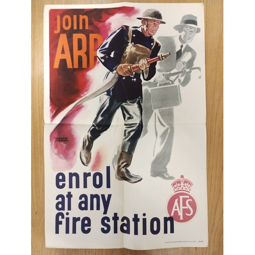 432 - An original World War II ARP recruitment poster