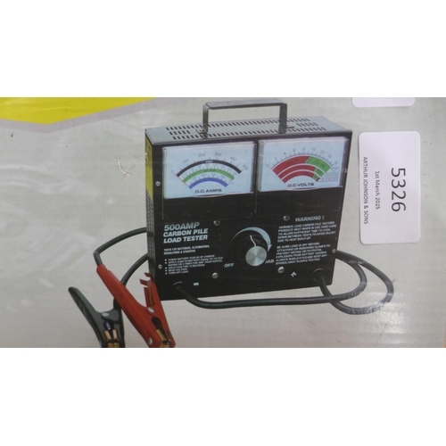 5054 - A boxed sample 500 amp carbon pile load tester *This lot is subject to VAT