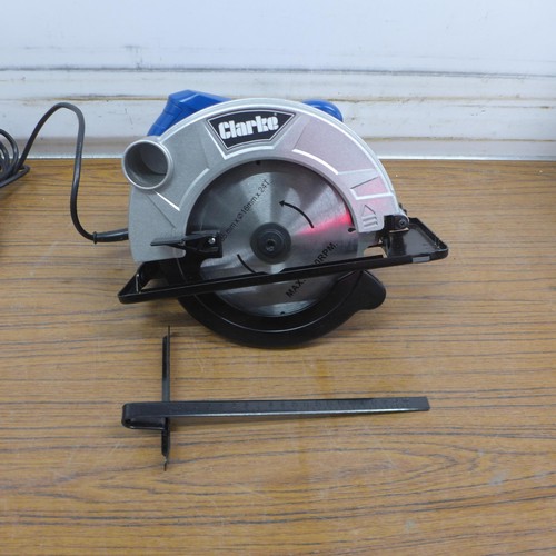 5059 - A quantity of power tools including a Clarke CESNG2, 240V stapler/nailer, a Clarke CHD850 hammer dri... 