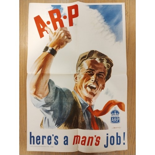 446 - An original World War II ARP recruitment poster