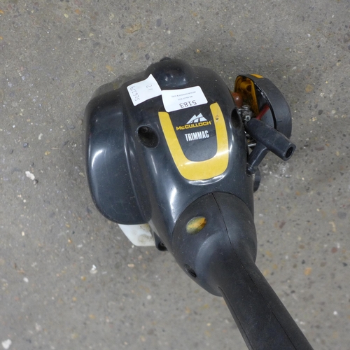 5183 - A McCulloch TrimMac petrol strimmer