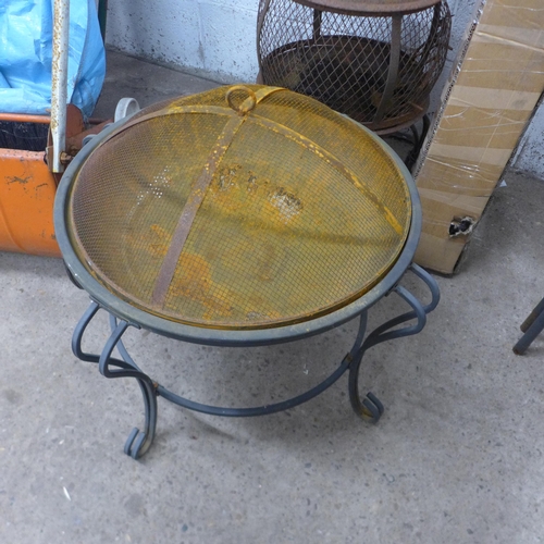 5188 - Two metal garden fire pits