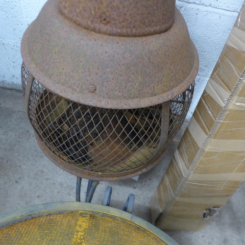 5188 - Two metal garden fire pits