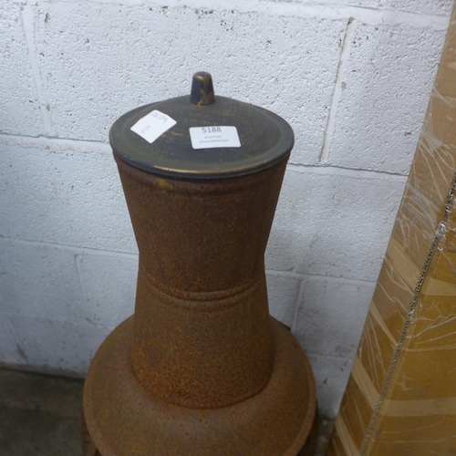 5188 - Two metal garden fire pits