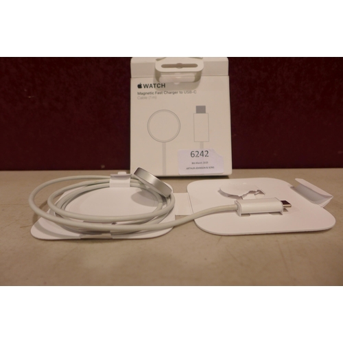 6242 - Apple watch magnetic fast charger to USB-C 1m cable *This lot is subject to VAT