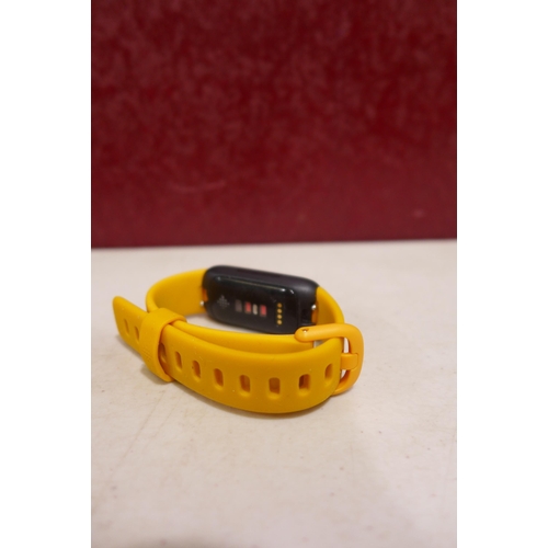 6245 - Fitbit Inspire 3 fitness tracker with yellow activity band RRP £84.99 *This lot is subject VAT