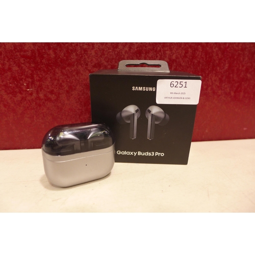 6251 - Samsung Galaxy Buds3 Pro wireless ear buds, model no: SM-R630 *This lot is subject to VAT
