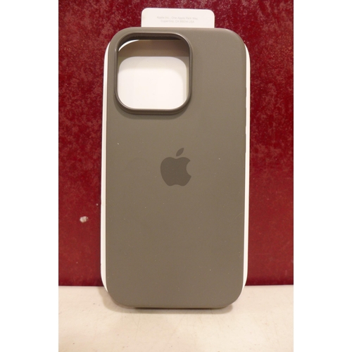 6261 - Apple iPhone 15 Pro grey silicone MagSafe phone case *This lot is subject to VAT
