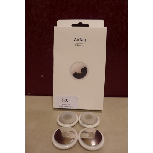 6264 - Four Apple AirTag tracking devices *This lot is subject to VAT