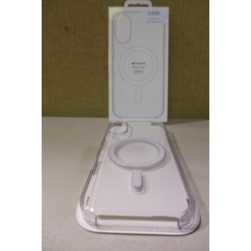 6269 - Apple iPhone 16 MagSafe clear case *This lot is subject to VAT