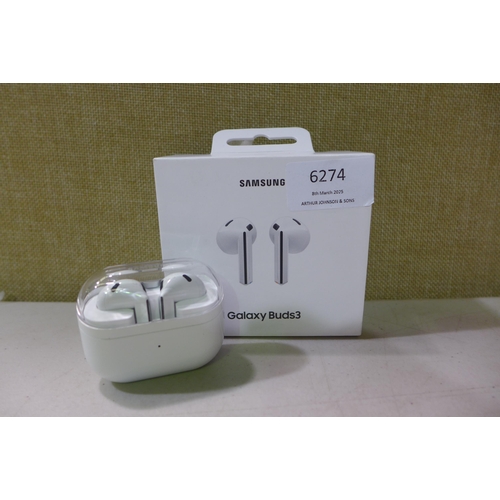 6274 - Samsung Galaxy Buds3 wireless ear buds *This lot is subject to VAT