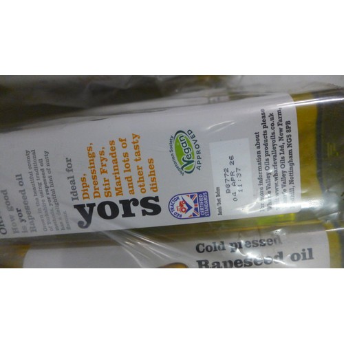 5104A - Eleven bottles of Yoirs cold pressed rapeseed oil *This lot is subject to VAT