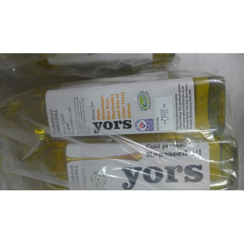 5104A - Eleven bottles of Yoirs cold pressed rapeseed oil *This lot is subject to VAT