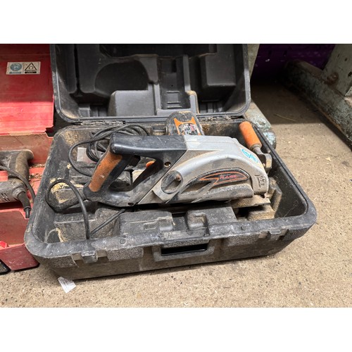 5056A - An Evolution Rage 240v circular saw and a Hilti TE15 hammer drill