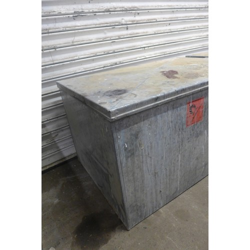 5161A - A large metal flammable liquids trunk