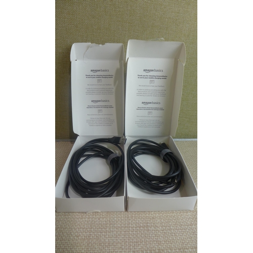 6346 - Two 3m charging cables: USB-A to lightning & USB-C to lightning *This lot is subject to VAT