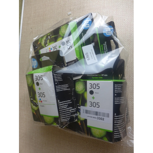 6365 - A bag of HP 305 ink cartridges *This lot is subject to VAT