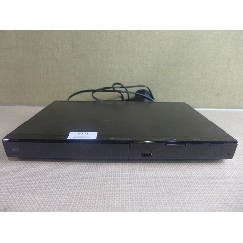 6371 - Panasonic DVD/CD player with remote, model no: DVD-S500EB-K *This lot is subject to VAT