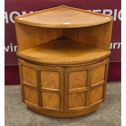 11 - A Nathan Squares teak corner cabinet