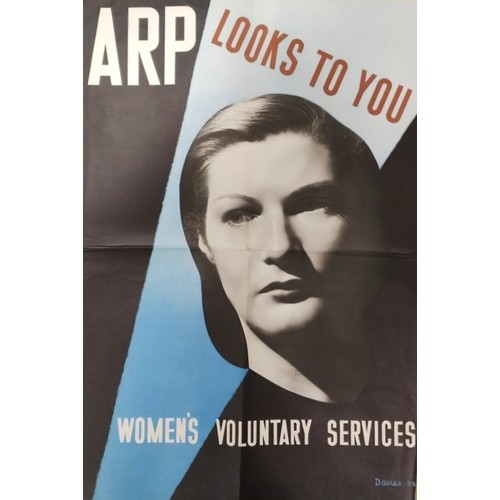 433 - An original World War II ARP recruitment poster