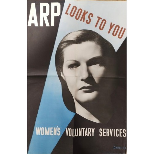 441 - An original World War II ARP recruitment poster