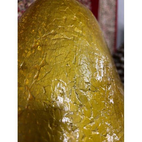 3016 - A large decorative golden pear