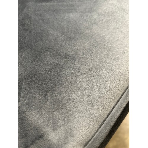 3055 - A Bordeaux grey velvet Chesterfield style armchair, original RRP £583.33 + VAT (4223-18) *This lot i... 