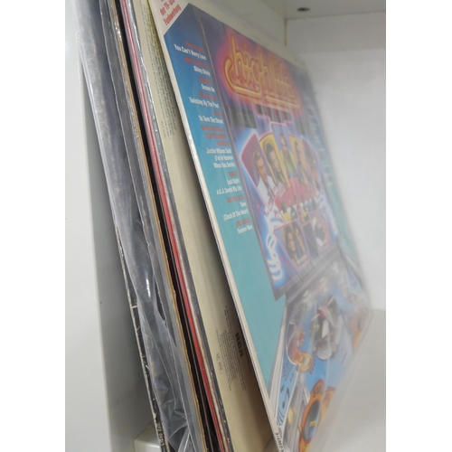 2154 - A collection of 30 Rock and Pop LP record albums. To include Elton John, Howard Jones, Rick Astley, ... 