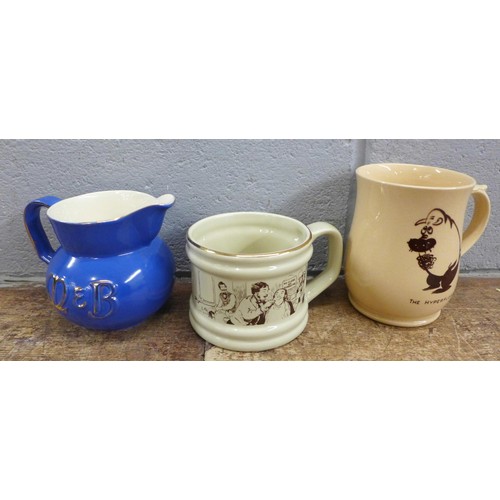 2355 - Wade ceramics including TV pets, Whimsies, water jugs, advertising mugs, etc. **PLEASE NOTE THIS LOT... 