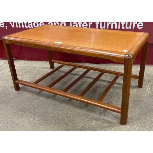 61 - A Danish teak rectangular coffee table