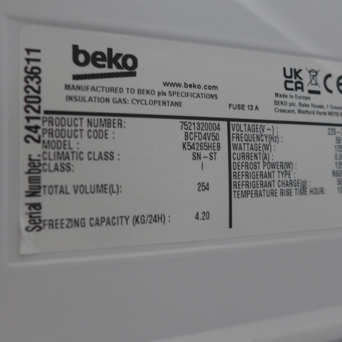 4129 - Beko 50/50 integrated fridge freezer - frost free (486-11) *This lot is subject to VAT