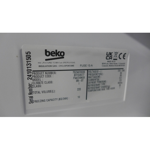 4134 - Beko integrated tower freezer (486-86) *This lot is subject to VAT