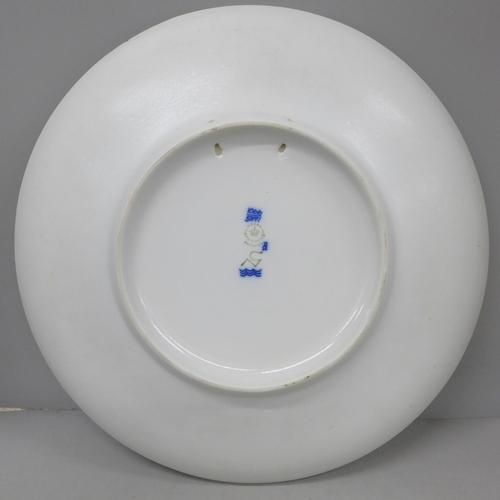 2001 - A Royal Copenhagen pottery charger, 36cm diameter, from the 'Diana' series with pheasants design by ... 