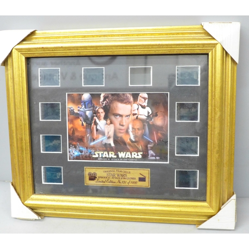 2012 - Star Wars, Original Film Cell, Episode II Attack of the Clones, limited edition, 151 of 1000, with C... 