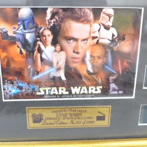 2012 - Star Wars, Original Film Cell, Episode II Attack of the Clones, limited edition, 151 of 1000, with C... 