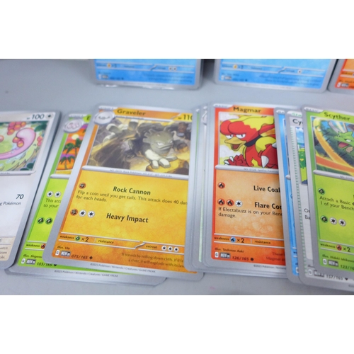 2058 - A collection of approximately two-hundred '151' Scarlett & Violet Pokemon cards