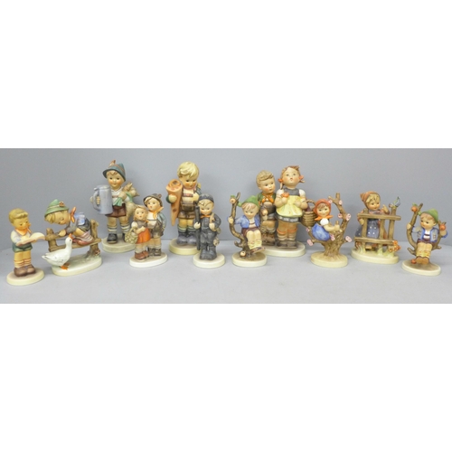 2103 - A collection of eleven West German Goebel figures