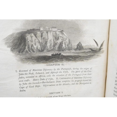 2110 - One volume, The Progress of Maritime Discovery, James Stanier Clarke, published by T Cadell and W Da... 