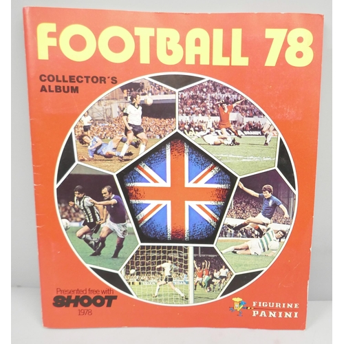 2174 - A Panini Football 78 sticker album, complete